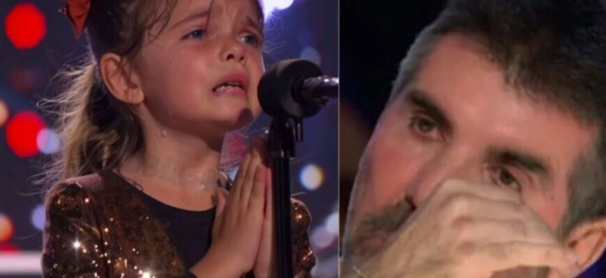 “Emotional Breakthrough: Simon Cowell Moved to Tears as Young Girl’s Voice Strikes a Chord with Audience”