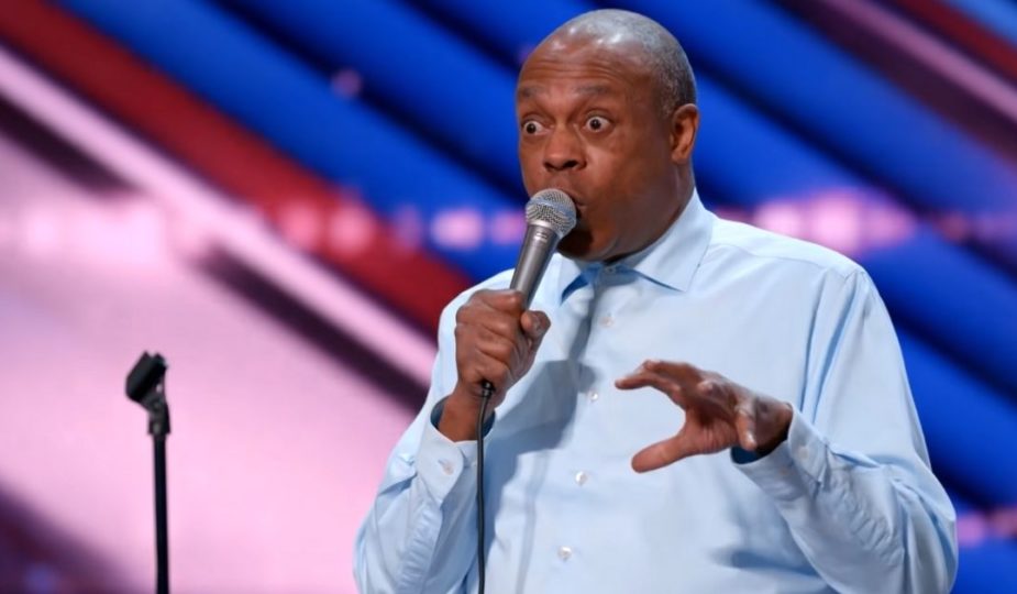 “Michael Winslow, famously known for his roles in Police Academy, mesmerizes the judges on America’s Got Talent with his remarkable vocal mimicry skills.”
