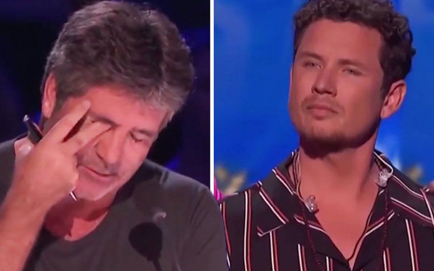 The judge bursts into tears on live television after the man sings “Us”.