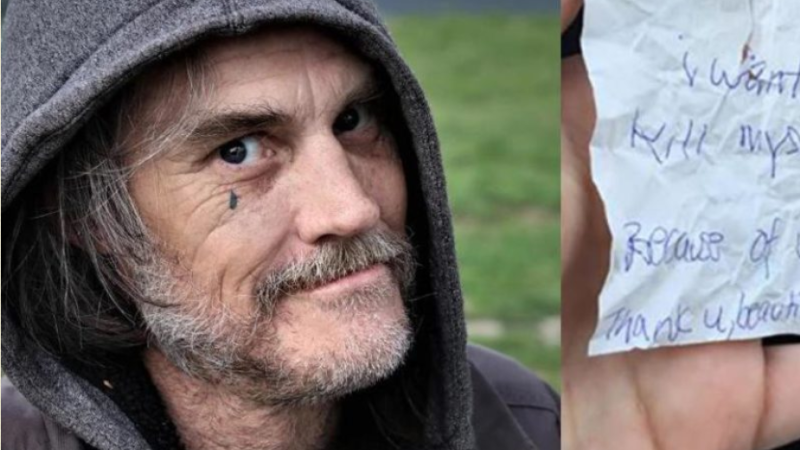 A Girl’s Act of Kindness Toward a Homeless Man Leads to an Unforgettable Note