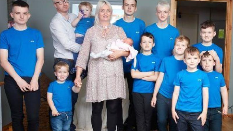 In a Family of Ten Boys, a Girl is Born: Parents Refuse to Believe