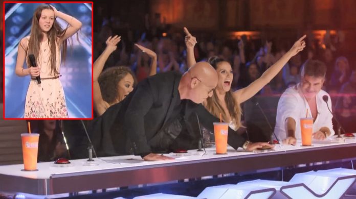 “The Judges Award a Golden Buzzer to a Nervous 13-Year-Old Girl on America’s Got Talent’s Stage. Watch the Full Video in the Comments!”