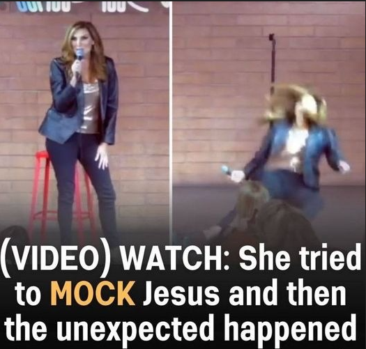 The woman’s attempt to mock Jesus led to an unexpected turn of events.