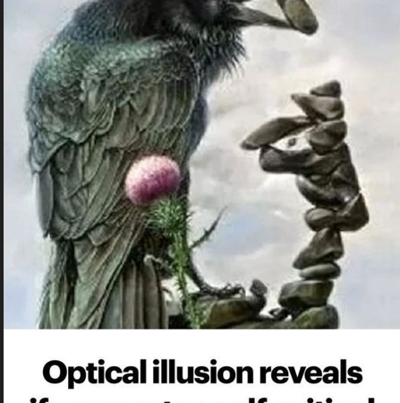 An optical illusion can reveal whether you tend to be overly critical of yourself.