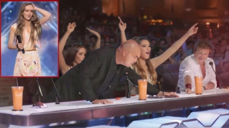 The judges’ decision to award a golden buzzer to a nervous 13-year-old girl on America’s Got Talent has touched the hearts of viewers worldwide.