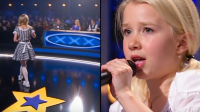 When this adorable blonde girl stepped onto the stage of Ukraine’s Got Talent, the judges were intrigued yet uncertain about what awaited them.