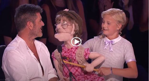 Ventriloquist Darci Lynne and Her Puppet Edna Sing a Love Song to Simon on America’s Got Talent