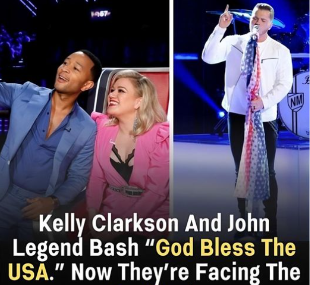 Kelly Clarkson and John Legend Face Criticism for Comments on “God Bless The USA”