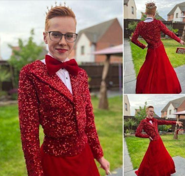 Boy, 16, divides the internet with billowing ballgown, some say he’s ‘stunning’ others say ‘vile