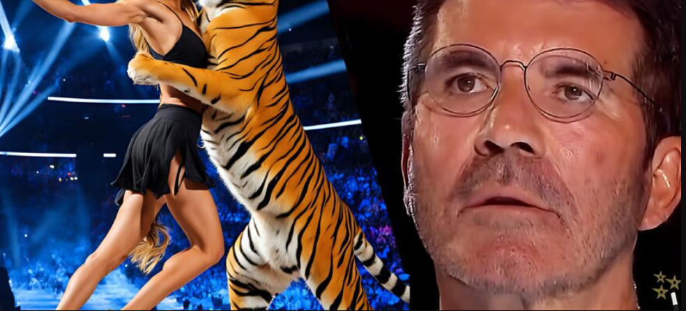 This dance of a girl and a tiger amazed the judges, they held their breath, the whole audience is in shock