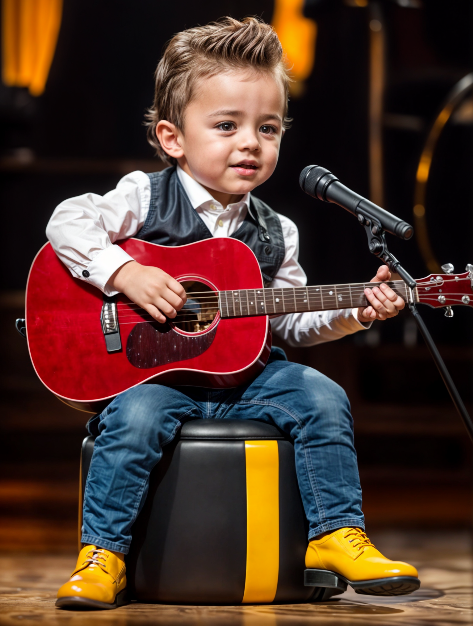 This has never happened before in history! This must be heard! 1 year old baby plays guitar and sings! Watch video in comment below